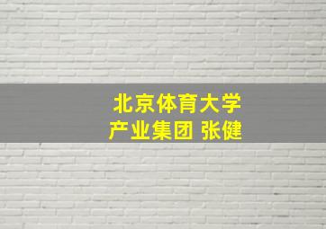 北京体育大学产业集团 张健